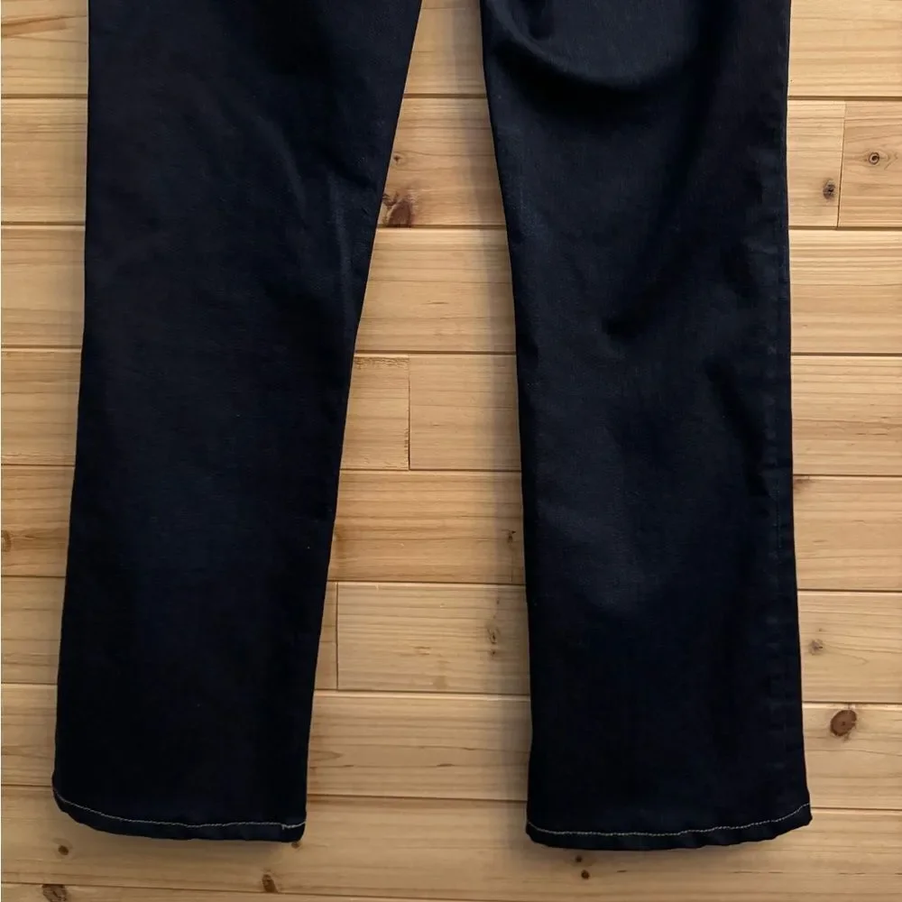 Joes Jeans Size 31/12 Mid Rise Dark Wash Bootcut Cotton Lycra Blend Jeans